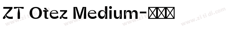 ZT Otez Medium字体转换